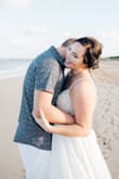 Got this dress as a last resort for a wedding dress because I couldn't find anything I loved... as soon as I pulled the dress out of the packaging I was in LOVE! The quality is fabulous and well-made, isn't too heavy; it was perfect for our beach wedding! I got so many compliments on it and nobody could believe it was bought online! All that needed to be altered was the length because I'm so short! - Taylor W.
