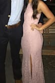 I ordered this a few days before a sorority formal, so I was very excited when it fit perfect with no alterations needed. The slit was the perfect height and the dress altogether was really pretty. Great quality and material. - Rylee H.