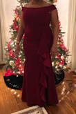 Color was darker than I thought it would be but still very lovely. Dress is good quality material. Although I'm short, hemming was not needed (in my case) due to 5inch platform heels. I think if heel were any shorter then a hem would have definitely been needed. Help will be needed for the side zipper. - Stacy P.
