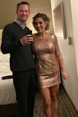Love this dress! Everything about it. Very comfortable, and looks super classy. Fits a little loose around the waist. Wore it for a Christmas party, can't wait to wear it somewhere else! - Crystal M.