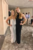 This is such a cute jumpsuit. A size S fits me perfectly length-wise (I am 5'10). I worse this to a wedding reception and got many compliments on this piece! The material is really good quality as well. - Stephanie S.