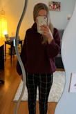 I totally recommend this sweater. I originally bought the gray one and then I loved it so much a bought it in purple. 10/10 recommend. Thank you Lulus! - Janine A.