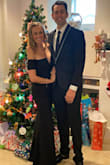 I ordered this for a formal night out at the ballet with my husband and love it! I am 5'9 and wore 2 inch heels with it and it was the perfect length. It may look deceiving in the photo but my husband is 6'6 so trust me, I'm quite tall with heels on! This dress would have been too long if I hadn't worn heels with it so if you are in the 5'8 - 6' range, this dress is perfect for you! Any shorter and you'll want to hem it. That fabric is thick enough that I didn't feel like I needed any shape wear underneath it and I also went bra-less. You can go bra-less for sure or use a strapless bra that dips low in the front. (I would have preferred that but all my strapless bras were visible from the front since it does dip down low.) I got so many compliments on it and love the classic black!! - Susie L.