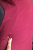 The material is thin and kind of cheap. It's cute on but I only wore it twice and there's a hole in the leg - Jojo D.