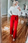 Perfect pants for Christmas. Can dress up or make it more casual - Kelsey E.