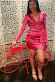 The dress fits perfect. I am in love with this dress in size XS. I was so worried because I have long arms and I thought that the sleeves were going to run short but that was not the case with this dress. I am so impressed. I wore this dress for my bday. As soon as I walked in the room everyone gave me so many compliments. Thanks Lulus, you guys saved me. - Damelvi M.
