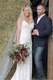 This dress was everything I hoped it would be! I wanted something simple, but beautiful and perfect for a country wedding at the ranch and it was exactly what I had been looking for. It fit perfectly and I loved the length of the back! I got so many compliments on it! Highly recommend! - Josephine O.