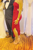 Wore this dress to a wedding. The dress was comfortable but sexy, fit was perfect, and I received so many compliments!! - Shalina C.