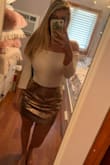 This skirt was exactly what I wanted and I was super happy with how it fit! The material does not have much stretch to it so definitely follow the size chart carefully, I have wider hips and found the large to fit perfectly. My only complaint is that the material is not breathable AT ALL. - Cecilia M.
