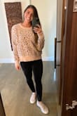 Love this sweater color! Super comfy and perfect to dress up or dow ! - Jenna L.