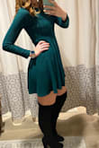 The material is so soft and comfy, and the color is great too! I'm on the taller side so it's a little shorter on me but a duster overtop fixed that. So many compliments, especially with my OTK boots from Lulus too! - Ashley F.