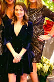 I wore this to my company's Christmas party and it was a huge hit. It was risque, yet classy. I was really happy to find such a pretty dress that wasn't form fitting so I could eat to my hearts content and not worry about getting bloated! I am petite so the plunge was a little too low for my liking, but I easily sowed it up 1 inch. I was originally worried about slippage since I had never worn a dress like this, but I wore pasties and had no issues. - Andrea K.