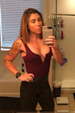 I've never tried a bodysuit before, but I am obsessed with this one! Fits perfectly, and looks awesome paired with my faux leather leggings. Got a bunch of compliments, and people asking where I bought it! - Kayla T.