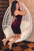 Originally bought this in a Small and thought it was alright, but decided to size down and it looked way cuter! Wore this for my birthday and felt good and got compliments all night! Definitely recommend! - Rachel O.
