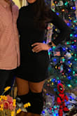 I'm always between sizes medium, large, and XL just depends on the dress. This dress I ordered large but I prob could have ordered a medium it was a little lose but the length was perfect. - Jessica R.