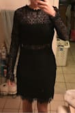 Great black dress for a Florida winter!! So excited to get to wear this one. I ordered a small and medium because sometimes I'm in between depending on the dress but kept the small and it's even a little big but wouldn't go down to XS. - Kayla M.