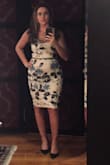 This is a gorgeous dress. It has great structure but also enough stretch to fit curves. Wore it to eve of new years eve drinking/dancing at a 20s-style speakeasy type bar. Definitely expect to walk in the room and turn heads. The beads, fabric, and overall design is just lovely (someone commented - "Spectacular dress!") Almost didn't get the dress in time but lulus customer service is 100% awesome. I paired this with dark blue pumps and dark blue polish. - Marcie B.