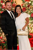 I'm a true medium in most brands and this dress fit like a glove. I probably could've worn the large, but the medium was perfect with a good pair of Spanx. I ordered this at the last minute for a Christmas party and thankfully no alterations were needed. I got compliments on it all night!! - Brittany W.