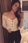 I absolutely love my shirt I ordered, the only thing was when I received it, there were frayed strings on all the buttons that hung out the top and on the extra strings to hang the shirt. I had to cut them off but then all was good! - Lauren V.