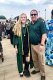 I wore this to my high school graduation and loved it. My only issue is the fabric on the back of the shoulders didn't stay down too well but it really wasn't much of a problem. I really did love this dress. - Mackenzie S.
