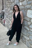 I absolutely LOVE this jumpsuit!! I was a little worried about how the legs would fit as I have athletic calves and thighs but it fits perfectly! This will be the perfect outfit for New Years!! - Alexa S.
