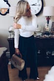 Very flattering pants! They were a good length, not too long, not too short! But I will say they were a little snug for me. - Lauren F.