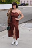 I bought this dress for my friends 70s vintage vibe wedding and am obsessed. This dress was SO flattering and I got tons of compliments on it! Definitely will be wearing anytime I get a chance. - Christine C.