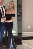 This floor length dress is very beautiful, and perfect for attending weddings. - Kristi L.