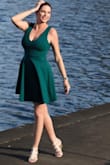 Love this dress, and got so many compliments on it. It's slightly stretchy too, so it hugs in just the right places. Nice and heavy material also. - Kristen C.