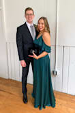 This dress was so perfect and elegant for winter wedding. The shape and color are gorgeous. It's comfortable and easy to wear and dance in. I went bra-less, just added pasties. I got soo many compliments that night! I did have to hem the dress a few inches, but other than that it was perfect. - Shannon D.