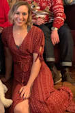 Cute dress! Gapes a little in the front, so I ended up wearing it with a bralette. - Samantha G.