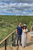 Wore this an an outfit all on its own & it was perfect! Not see-through at all & wore nude undergarments. Loved loved it!! Wore it for lunch on our safari in South Africa! - Priscilla N.