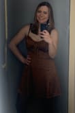 I had been eyeing this dress for a while and snatched it up as soon as it went on sale! It was so cute on and great for going out! I did not realize that you actually have to tie the bows on the top of the straps. I suggest doing it before you put the dress on. Also, the mid-section will wrinkle a bit with wear. - Katie G.