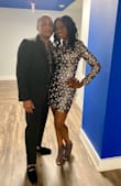 Pros: The dress is beautiful and fit perfect. 

Cons: It was missing a few white sequins and I had to hem the bottom portion of the black slip undergarment to prevent it from showing.  

Overall, I was pleased with the dress and received many compliments at the event I attended. - Kemesha N.