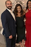 I am usually a small in Lulus formal dresses, but I sized up since I am pregnant. I was 22 weeks along and it was perfect for my husband's work Christmas party! I got so many compliments and this dress looked so elegant! If you are similar to my measurements, I would get a small!! I had to grow into it! - Tawny F.
