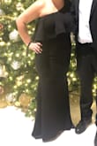 Wore this beautiful dress to our holiday party. I received compliments from so many people, starting with my hubby! I felt beautiful! It hugged every curve of my body and I wants self-conscious at all! Highly recommend this dress, you WON'T be disappointed! - Yvette B.