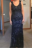I ordered this dress for my daughter's wedding. It fit perfectly and is absolutely gorgeous. Unfortunately it was way too long and with all the beadwork would be very difficult to hem, so I did not keep it. - Joy W.
