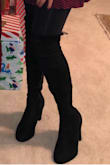 Best Purchase ever! I ordered the wrong size for me and had to return them, but y'all got me another pair in such a timely manner with no stress and y'all were extremely helpful. I love my black over the knee boots! These boots were perfect for holiday parties and my 30th birthday dinner! - Amanda D.