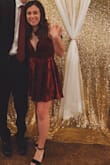 Bought it for a holiday themed college semi formal. I like that I didn't have to wear a bra and it was sexy but still comfortable. It is a tad short so definitely wear spandex or something underneath. I'm normally a medium but ordered the small and it fit perfect. - Anna C.