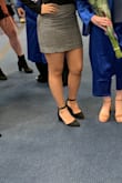 Please get a half size down if you order this shoe. Other than that, very comfy shoe and looks great with anything! - Ilyn L.