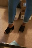I ordered a half size down and I honestly should have just ordered my actual size which is an 8 but they still look really cute on my feet so I'm keeping them and I can't wait to wear them out! - Delise J.