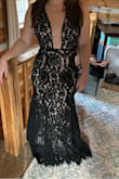 Love the dress sooo much. I bought it for formal night on a cruise and was worried it would need to be hemmed but with a medium size kneel it's fine! - Brittany W.