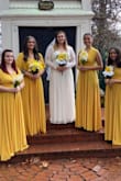 I loved the dress! It was perfect for my vintage / floral theme. I got tons of compliments and many people were shocked when I told them it was under $100. Looks amazing for the price, would definitely recommend. It was beautiful. - Patricia S.