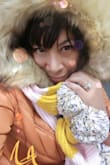 I absolutely adore this jacket its Super Stylish and Cozy, love the gold accents on the pockets and the idea of removing the hood adds flexibility. The color looks great against me. I'm happy I got it ;), I gave this a 4 star rating only because I had to reorder up in size. And to me time and Convenience is Everything!! (Thanks customer care) for understanding. Overall I love it, received a lot compliments. - Pamela R.