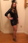 I wore this dress for my school's Winter Ball and I loved! The fit of the dress was pretty close to perfect and I loved the color! - Casey N.