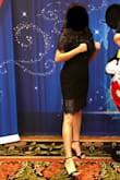 Beautiful dress, a little loose, enough to be comfortable and be able to move around and dance. If you prefer skin tight dresses this might not be it as it doesn't stretch well. - Teresa O.