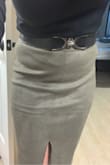 Sage green color. Could look like grey in dim lighting. Soft. Comfy perfect. - Lisa A.
