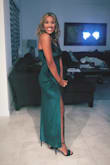Dress is super soft, and stretchy. I LOVE it. I felt like Jessica Rabbit in it. Got tons of compliments at a Holiday work Party. The slit on the leg was a bit high for me I was cautious to take smaller steps then I would normally. 10/10 recommend this! - Elizabeth D.