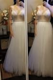 I've had so many compliments. Most assumed it was $1,000+ dress. The quality is amazing, and the length is perfect for me to wear with flats as I'm 5'10. Items been boxed for over 8 months, and I don't even need to steam it - Marissa C.