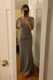 Great dress, great price! I paid $23 for the greyish one because it was on clearance for final sale and I am soooo happy with it! It fits everywhere except my waist, but for the price, I can easily get that taken in. - Courtney H.